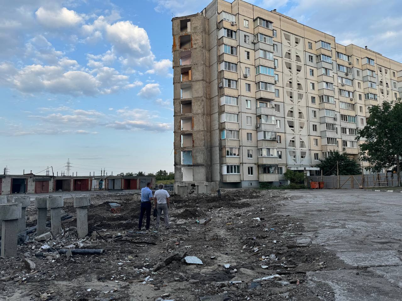 В Белгороде жители первого и четвертого подъездов дома на улице Щорса, 55а могут вернуться в свои квартиры